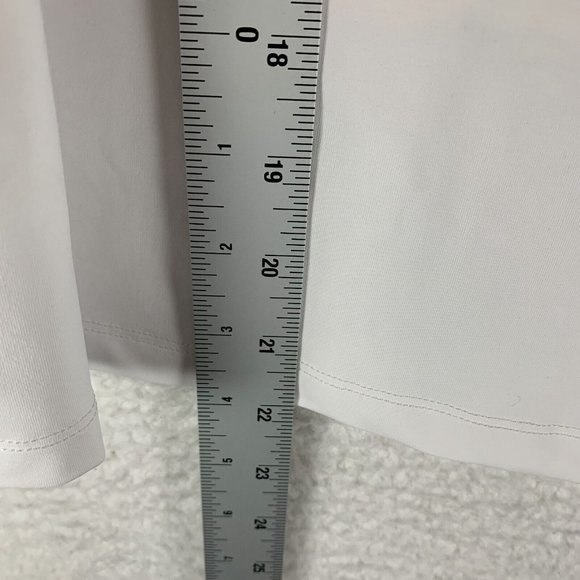 Prince Top Women's XL White Polyester Stretch Mesh Back High-Neck Tank 6791 - Picture 6 of 8